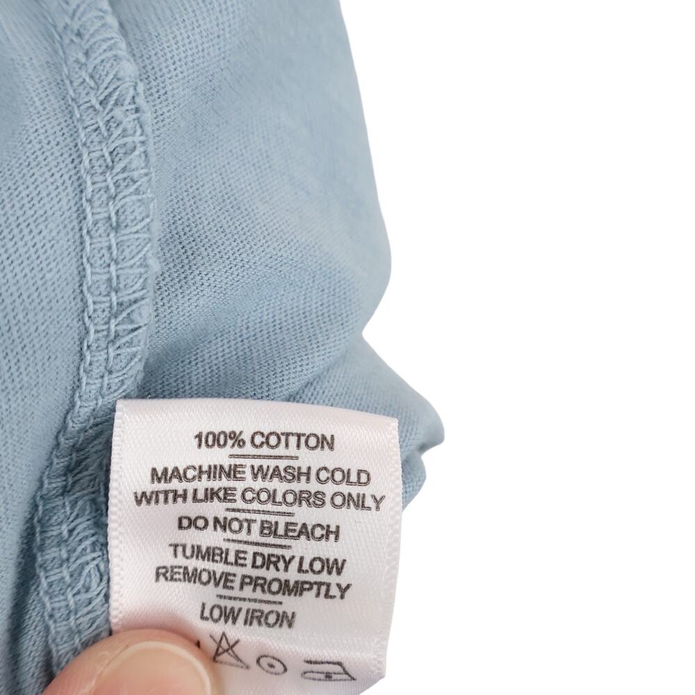 NWOT American Giant Women's Classic Cotton Crew Tee Blue Stream Size Medium - Picture 7 of 7
